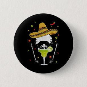 Cinco De Mayo Golf Hemd Mit Sombrero Und Margarita Button