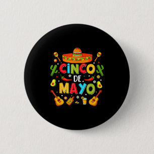 Cinco de mayo Hemd für Männer Frauen mexikanische Button