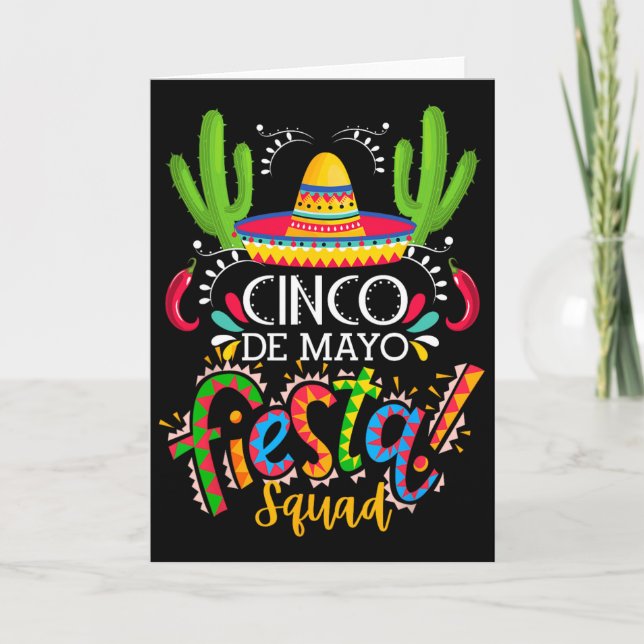 Cinco De Mayo  Karte (Vorderseite)
