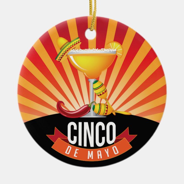 Cinco de Mayo Keramik Ornament (Vorne)
