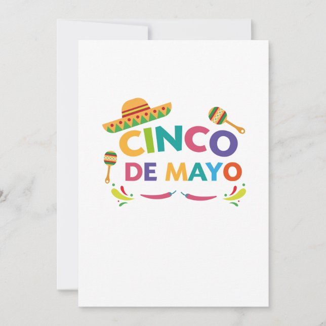 Cinco de Mayo - Kinder Männer Pinata Sombrero Karte (Vorderseite)