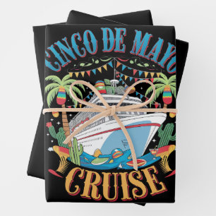 Cinco De Mayo Kreuzfahrt Mexiko Mexikanisches Schi Geschenkpapier Set