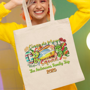 Cinco De Mayo Kreuzfahrt-Shirt mit individuellem N Tragetasche