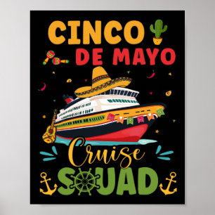 Cinco De Mayo Kreuzfahrt Squad Mexiko Kreuzfahrt R Poster
