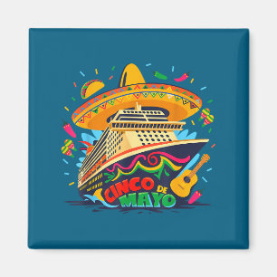 Cinco de Mayo-Kreuzfahrtschiff mexikanischer Urlau Magnet