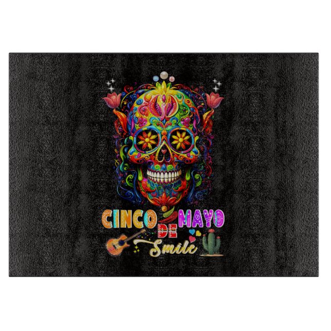 Cinco De Mayo Lächeln Schneidebrett (Vorderseite)