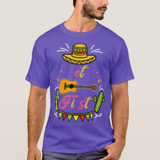 Cinco De Mayo Lasse Fiesta Cactus Sombrero Hat Fun T-Shirt