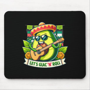Cinco De Mayo Lasst uns Guac n' Roll! Avocado Gita Mousepad