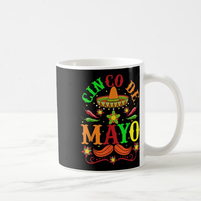 Cinco de Mayo Lets Fiesta Squad 5 Kaffeetasse (Rechts)