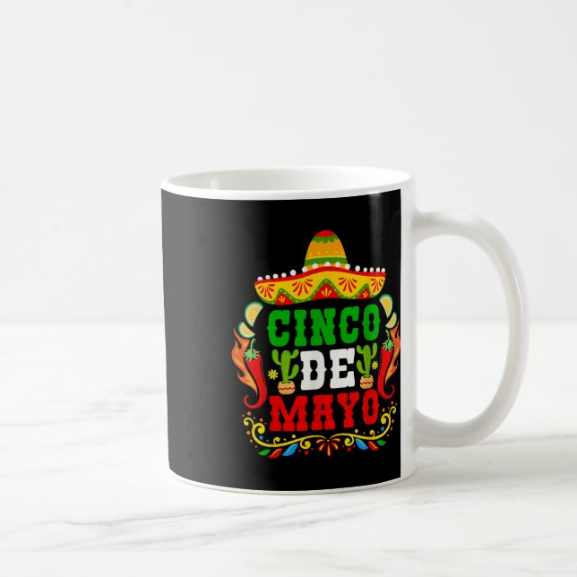 Cinco de Mayo Lets Fiesta Squad 5 Kaffeetasse (Rechts)