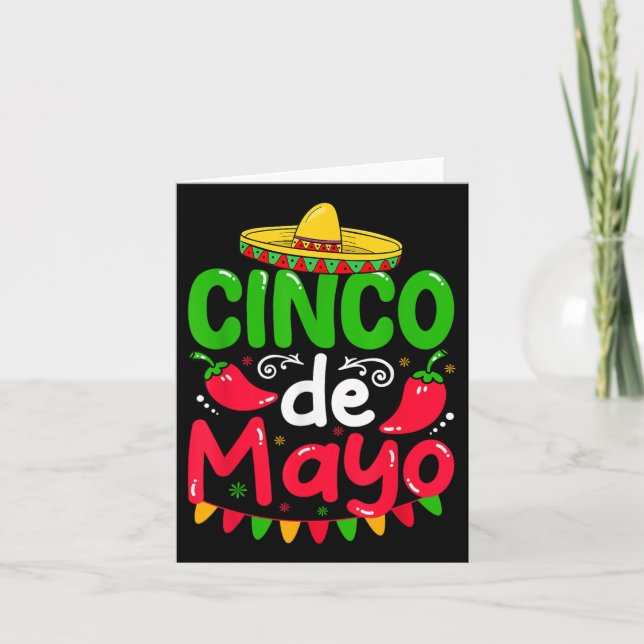 Cinco de Mayo Lets Fiesta Squad 5 Karte (Vorderseite)