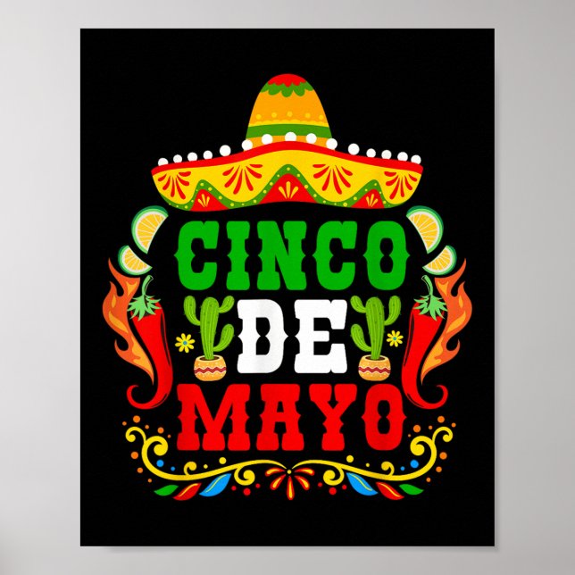 Cinco de Mayo Lets Fiesta Squad 5 Poster (Vorne)