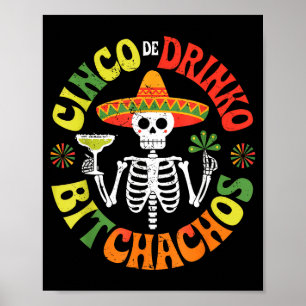 Cinco De Mayo Lustige Mexikanische Party Cinco De Poster