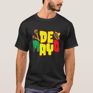 Cinco De Mayo Lustiger Handabdruck Mexikanischer H T-Shirt