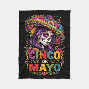 Cinco de Mayo Mädchen mexikanische Fiesta 5 de May Fleecedecke