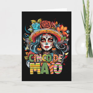 Cinco De Mayo Mädchen Mexikanische Fiesta 5 De May Karte