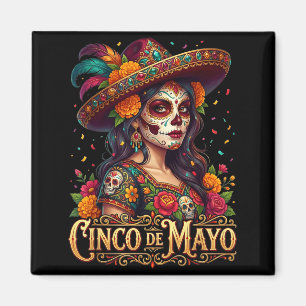 Cinco De Mayo Mädchen Mexikanische Fiesta 5 De May Magnet