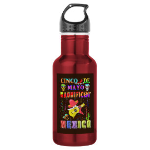Cinco de Mayo Magnificent Mexico Edelstahlflasche