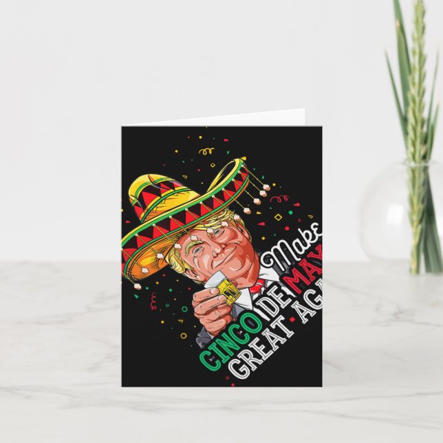 Cinco De Mayo Make Cinco De Mayo Great Again Trum Karte (Vorderseite)