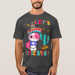 Cinco De Mayo Meow Lasse Fiesta Meican Cactus Nied T-Shirt