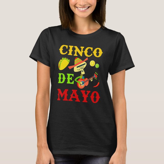 Cinco De Mayo Mexican Fiesta 5 De Mayo 5 T-Shirt (Vorderseite)