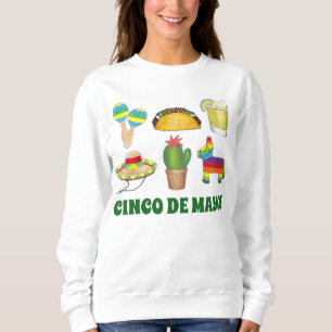 Cinco de Mayo Mexican Fiesta Cactus Pinata Sweatshirt