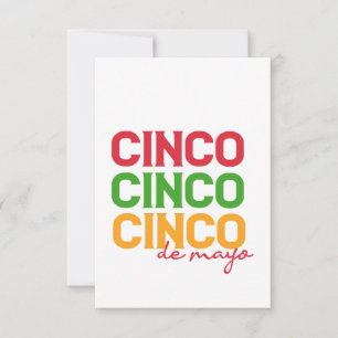 Cinco De mayo Mexican Holiday Celebration Geschenk Dankeskarte