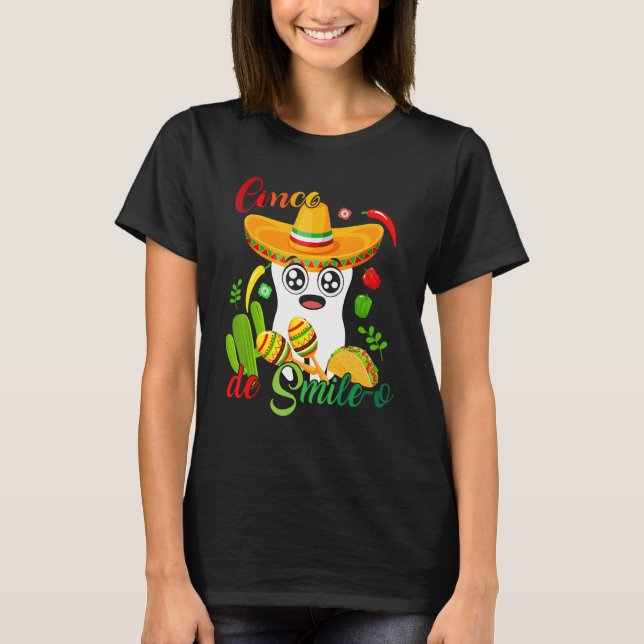 Cinco De Mayo Mexican Holy Guacamole Fiesta Time 5 T-Shirt (Vorderseite)