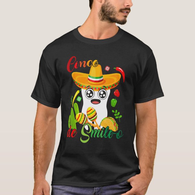 Cinco De Mayo Mexican Holy Guacamole Fiesta Time 5 T-Shirt (Vorderseite)