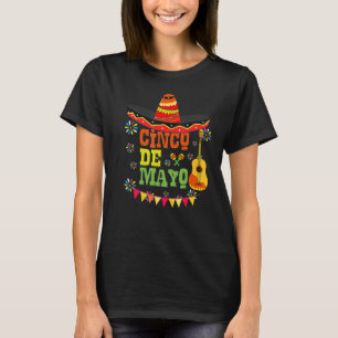 Cinco De Mayo Mexikanische Fiesta-Party Gitarre Ma T-Shirt