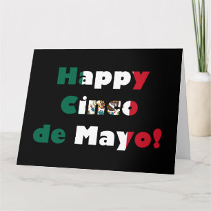 Cinco de Mayo Mexikanische Flagge Design Karte