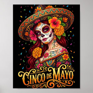 Cinco De Mayo Mexikanische Frauen Fiesta 5 De Mayo Poster