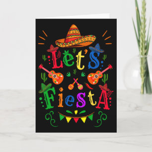 Cinco De Mayo Mexikanische Gitarre Kaktus Lass uns Karte