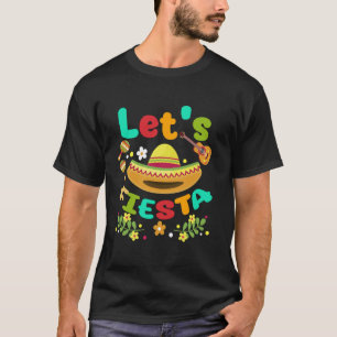 Cinco De Mayo Mexikanische Gitarre Kaktus Mädchen T-Shirt
