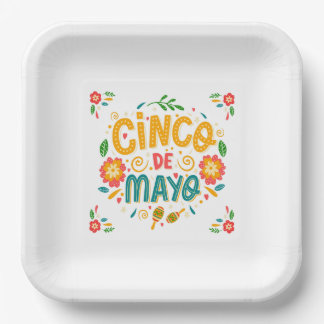 Cinco de Mayo Mexikanische Pappteller