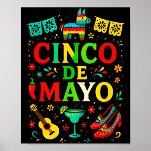 Cinco de Mayo - mexikanische Party feiern Poster