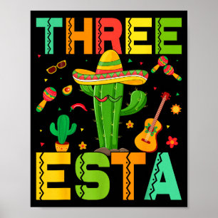 Cinco De Mayo Mexikanische Themenparty 3. Geburtst Poster