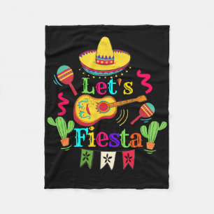 Cinco De Mayo Mexikanisches Gitarre Kaktus Shirt L Fleecedecke