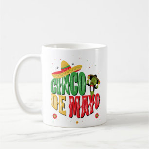 Cinco De Mayo mit Hat Cactus Funny Cinco De Mayo Kaffeetasse