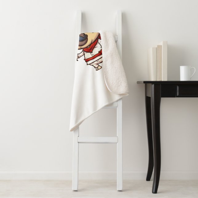 Cinco De Mayo Mops Sherpa Blanket Sherpadecke (Beispiel)