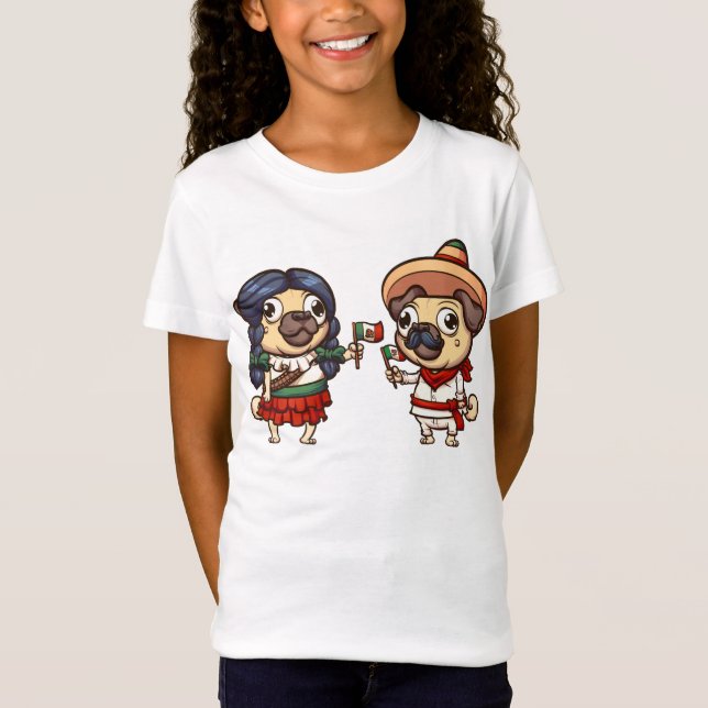 Cinco De Mayo Mops Shirt #3 (Vorderseite)