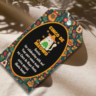 Cinco De Mayo - Niedliche Katze Vielen Dank Geschenkanhänger