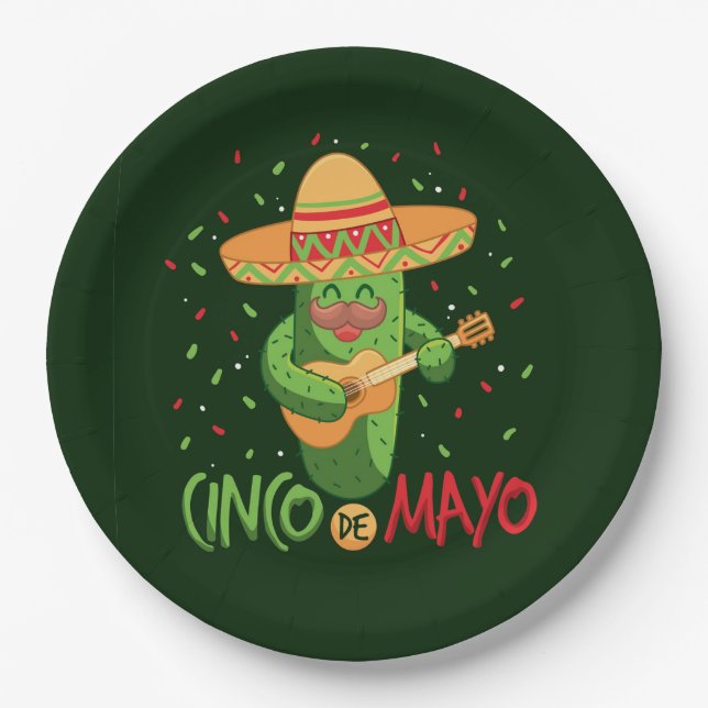 Cinco De Mayo Papierplatte Pappteller (Vorderseite)