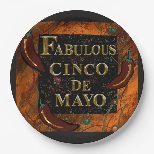 Cinco de Mayo  Pappteller (Vorderseite)