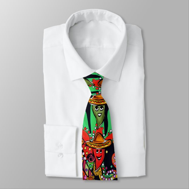 Cinco de Mayo Paprika Krawatte (Gebunden)