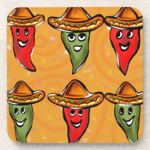 Cinco de Mayo Paprikaschoten Getränkeuntersetzer