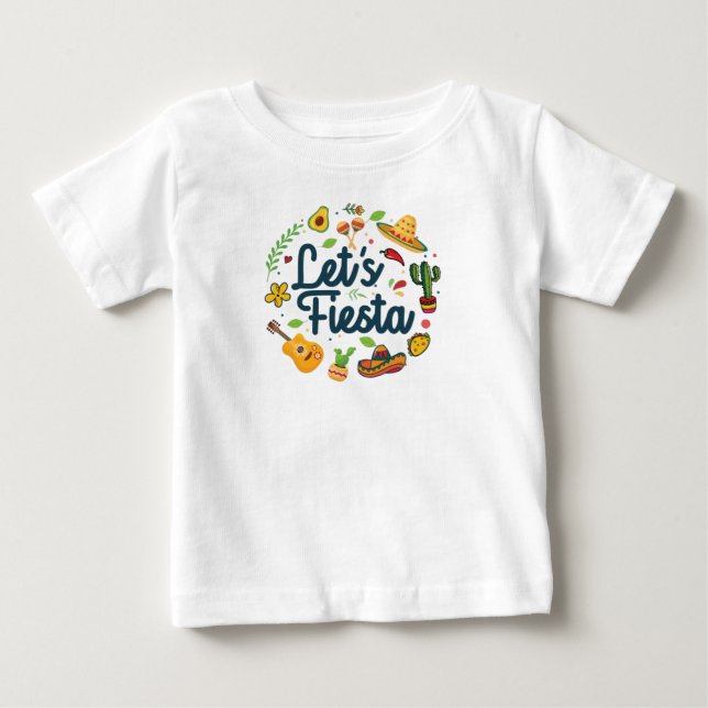 Cinco De Mayo Party Lasse Fiesta Baby T-shirt (Vorderseite)