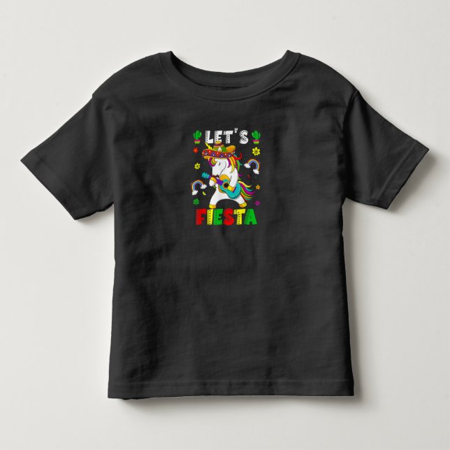 Cinco De Mayo Party Lasse Fiesta Dancing Mexican Kleinkind T-shirt (Vorderseite)