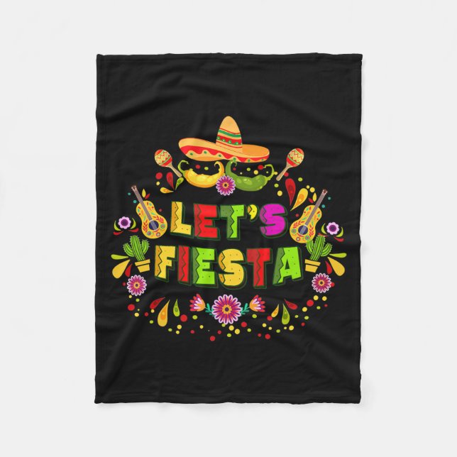Cinco De Mayo Party Lasse Fiesta Mexican  Fleecedecke (Vorderseite)
