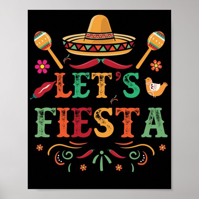 Cinco De Mayo Party Lasse Fiesta Mexican Poster (Vorne)
